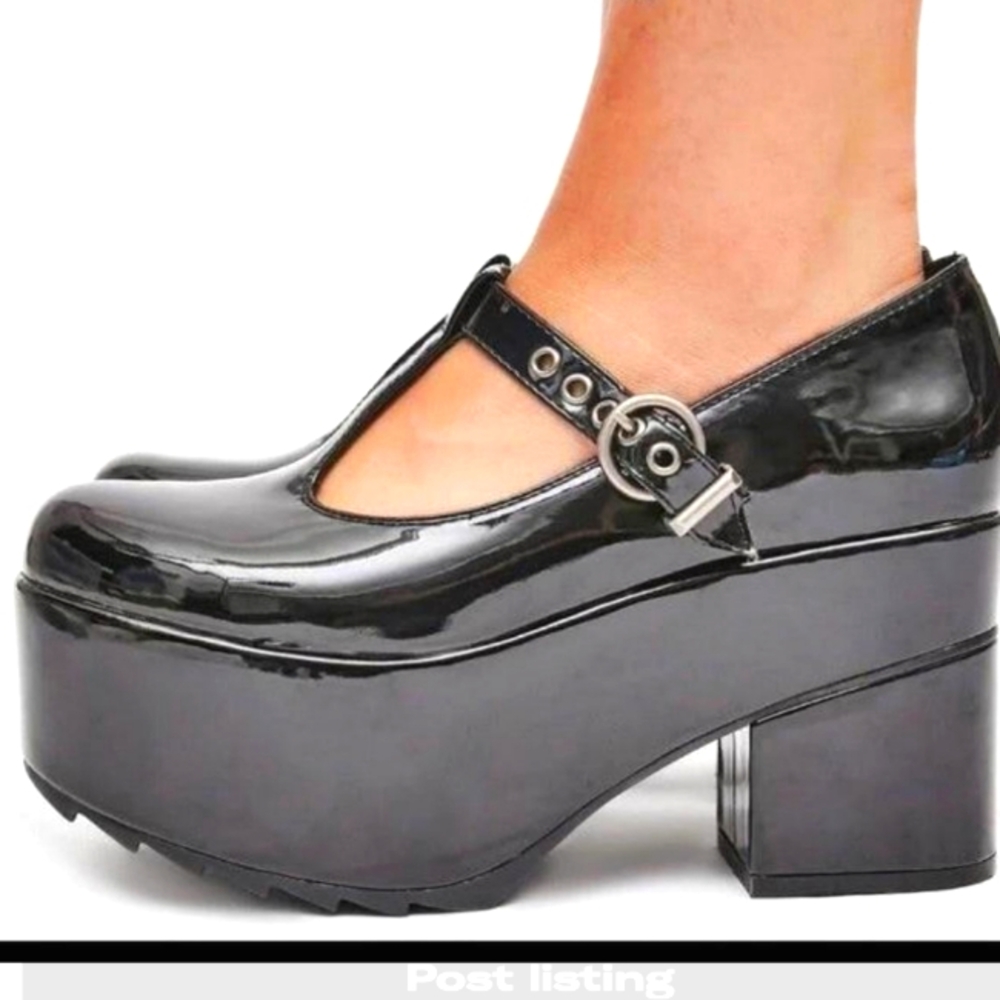 Lamoda Ink Pocketful Of Sunshine Mary Janes women's size 9 NEW